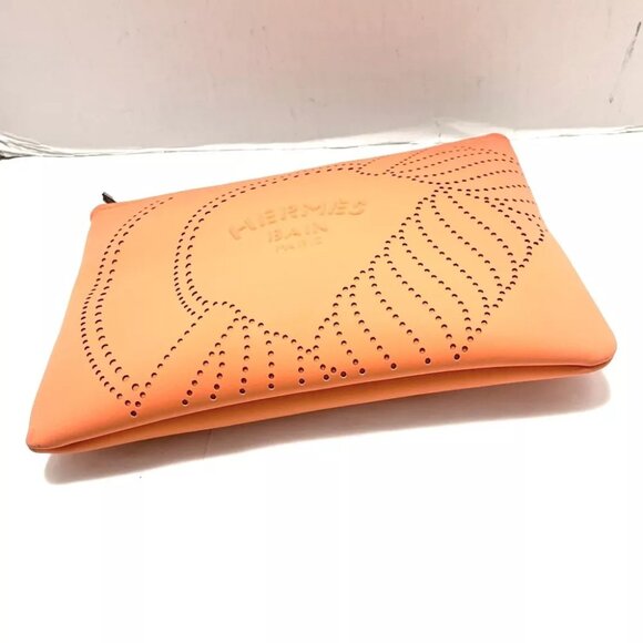 Auth HERMES Neo Bain MM Pink Polyamide Elastane None Pouch - Picture 2 of 6